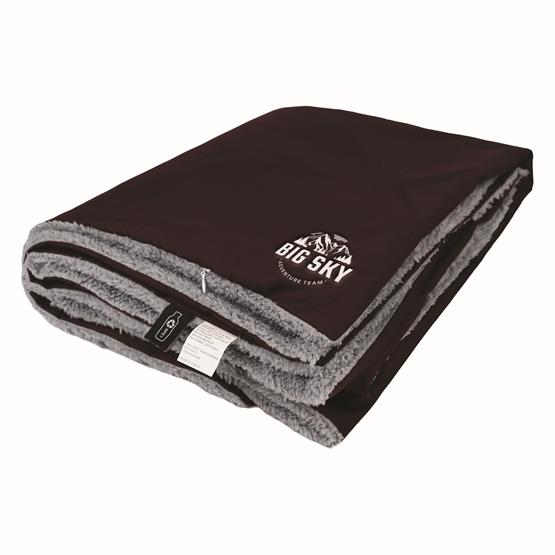 LCB100 - 100 Percent Recycled RPET Outer Shell and RPET Lamb Cashmere Liner Blanket