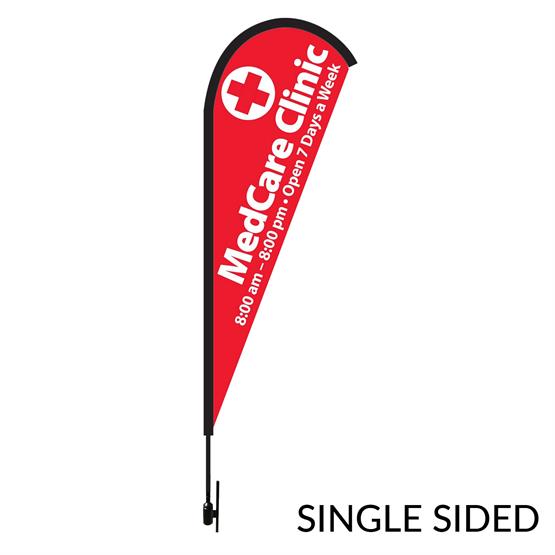 TDTW-8SS - 8-ft. Tear Drop Flag Kit / Single Side