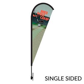 Tear Drop 17 ft. Height Carbon Fiber Kit (Pole Set, Metal Ground Stake and Carry Bag / Single Sided Print)